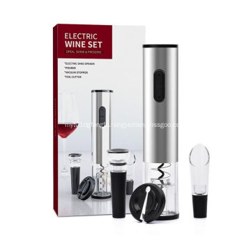 Battery Powered Electric Wine Bottle Corkscrew Opener Set